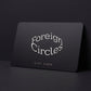Foreign Circles gift card angled view