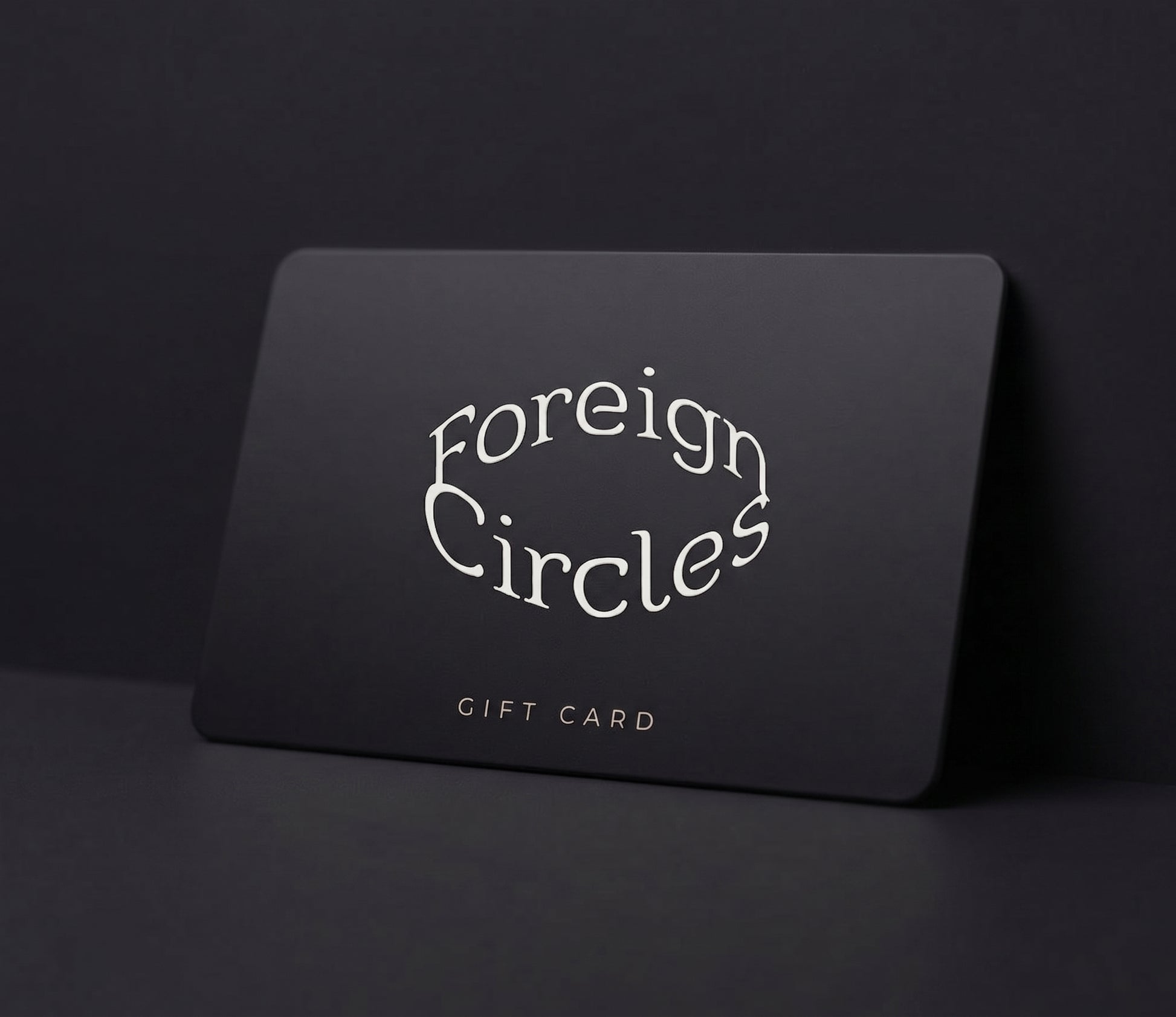 Foreign Circles gift card angled view